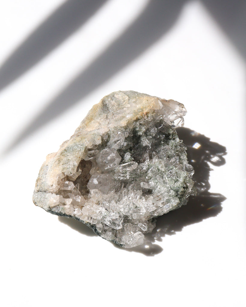 Himalayan Quartz Cluster with Green Chlorite