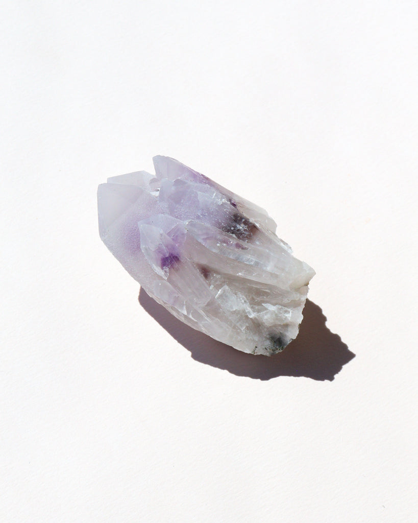 Frosted Phantom Amethyst Cluster