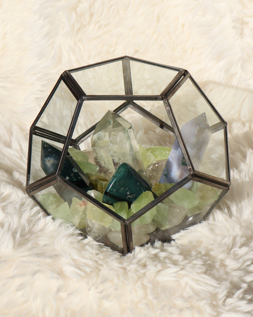 Green Goddess Crystal Terrarium