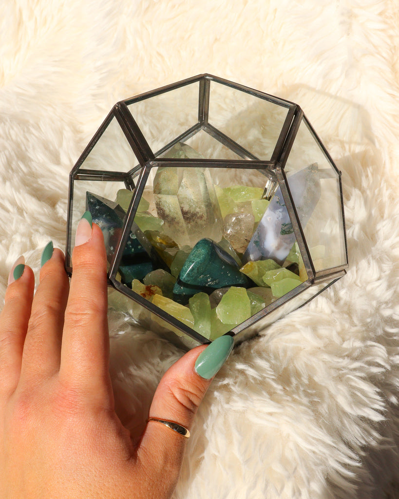 Green Goddess Crystal Terrarium