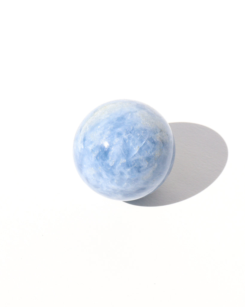 Blue Calcite Sphere - Anza Studio