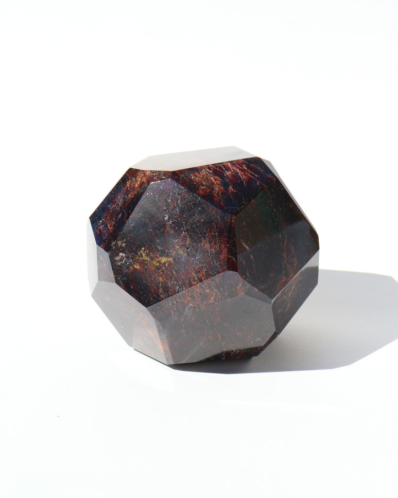 Extra-Large Garnet Dodecahedron - Anza Studio