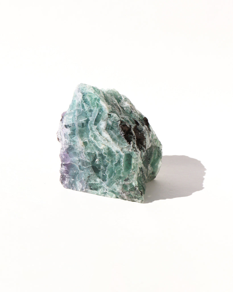 Raw Fluorite Standing Piece with Polished Face